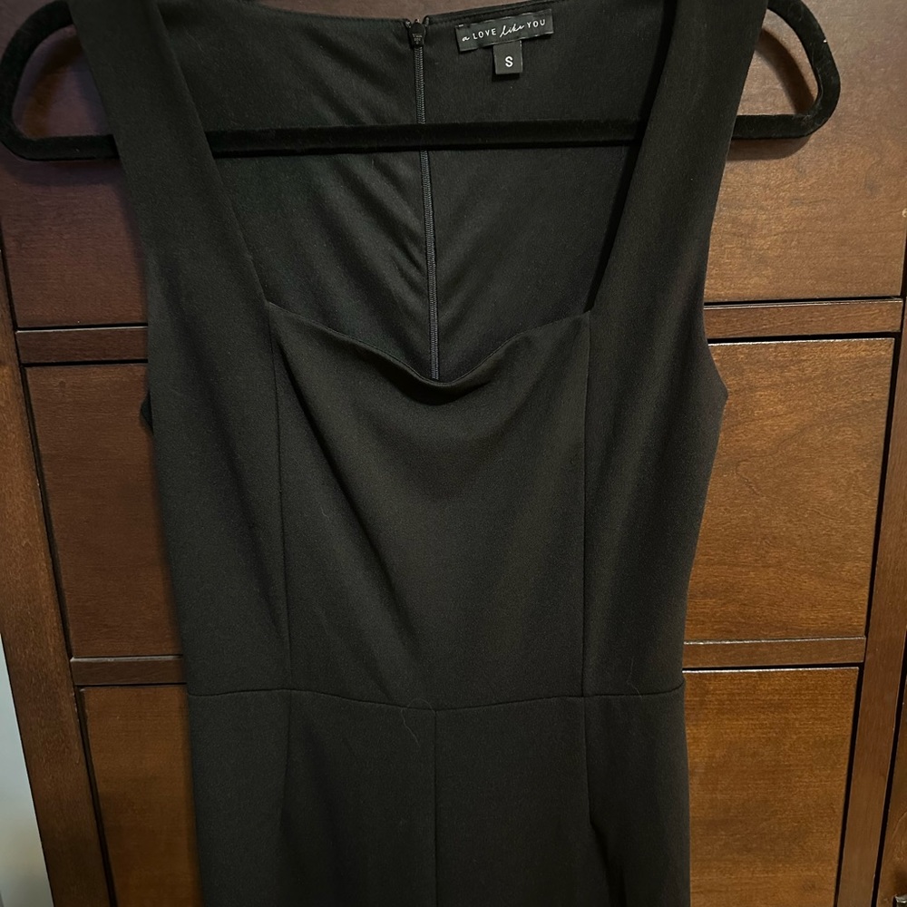 Square Neck Black Jumpsuit - image 7